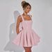 Women's Clothing Women's Sequined Halter Top Dress Style Bow Design Sweet Elegant Luxurious For Birthday Parties_ecoleips.com