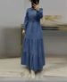 Women's Clothing New Women's Blue Stitching Long Skirt Fashionable And Elegant Denim Dress_ecoleips.com