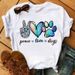 European And American Cross-border Foreign Trade Wholesale Clothing Animal Paw Print Round Neck Plus Size Short-sleeve_ecoleips.com
