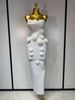Women Sexy Bodycon Dress Fashion White Elegant Strapless Flower Slim Dress Casual Streetwear Club Birthday Party Dresses 4DUQ_ecoleips.com