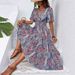 Temperament Fashionable High-Waisted Bohemian Resort Ethnic Style Women's Jumpsuit_ecoleips.com