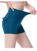 K Female Workwear With No Awkward Lines, Yoga Shorts, High Waisted High Stretch Pants, Three Quarter Pants, Breathable Outer Pocket_ecoleips.com