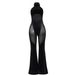European And American Foreign Trade Women's Clothing Halter Neck Patchwork Solid Color Sleeveless Jumpsuit 8628 Strap_ecoleips.com
