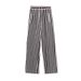 Sinan's Early Spring New Texture Vertical Stripes, Loose Drape, Casual Floor Length Wide Leg Pants SN7114_ecoleips.com