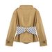 Women’s Clothing New Spring And Autumn Style Fashion British Style Printed Scarf Short Windbreaker Female Jacket_ecoleips.com