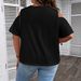 Women's Off-shoulder Sleeve Design, Holiday-style T-shirt With Lace Collar, Fashionable Short-sleeve European And_ecoleips.com