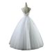White Dress, Spring Sleeveless French-style Puffy Tulle Bridal Gown For Wedding And Engagement Parties, Backless With_ecoleips.com