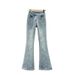 Women's Clothing Slim Fit Denim Flared Pants For Women New Style Fashionable Elastic High Waist Slim Hot Diamond Plus Length Pants_ecoleips.com