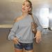 European And American Best-Selling Women's Clothing 2025 Autumn New Fashion Casual Loose Waist-Cinching Slanted Collar_ecoleips.com