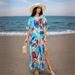 Human Cotton Watermark-Integrated Printing Beach Resort Loose Sunscreen Vest_ecoleips.com