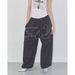 Retro Hip-Hop Women's Loose Fit Cargo Pants – 90s Streetwear Straight-Leg Trousers (S-XXXL, Black/Pink/Gray/Blue)_ecoleips.com
