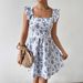 Women's Clothing Summer Vacation Floral Print Ladies Fashion Elegant Dress_ecoleips.com