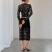 European American Cross-border Independent Website 2026 Autumn And Winter New Sexy Women's Lace Jacquard_ecoleips.com