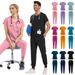 Women's Clothing Short Sleeved Summer Thin Hand Washing Clothes Dentist Work Uniform Pet Hospital Suit_ecoleips.com