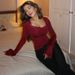 2025 Cross-Border Women's Autumn Long-Sleeve Lace Trim Top European And American Style Fashionable Slim Fit Versatile_ecoleips.com