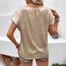 Women's Short Sleeve Summer Top round Neck Comfortable Casual Clothing for Women_ecoleips.com