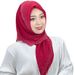 Muslim Accessories "Elegant Rhinestone-Trimmed Chiffon Square Scarf – Versatile Headwrap & Shawl For Women, Lightweight & Stylish"_ecoleips.com