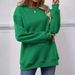 Women's Crew Neck Long Sleeve Casual Loose Sweatshirt_ecoleips.com