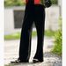 Women's Velvet Wide-leg High-end Style, 2026 Spring Collection, Smooth Drape, Ultra-high Waist, Slimming Straight-leg_ecoleips.com