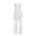 European And American Style 2024 Summer New Women's Solid Color Slim Street Fashion High Waist Strap_ecoleips.com