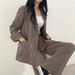 Long Sleeve Blazer And Pants Set | Bright Color Matching Suits For Women | Trendy Office To Casual Outfits_ecoleips.com
