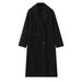 Fashion Classic Double-breasted Loose Soft Long Coat Wool Jacket_ecoleips.com