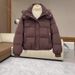 Women's Plus Size Hooded Cotton Coat Winter Short Puffer Jacket Casual Loose Fit Outerwear For Petite Ladies_ecoleips.com