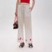 Suitable For All Seasons Si Designer Patch Embroidery Linen Wide-Leg For Women 25 Summer Fashion Casual Elastic Drawstring Long Pants 7891_ecoleips.com