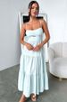 Women's Clothing New Sling Solid Color Waist Long Skirt Low Cut Elegant Women's Big Swing Skirt 246043_ecoleips.com