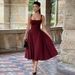 Strapless Square Neck Backless Dress For Women – Sexy High-Waist A-Line Maxi Dress With Bodycon Fit, Elegant & Bold Evening Gown"_ecoleips.com