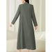 Women's Clothing Sense Art Casual Dress Loose Design Sense Niche Skirt New Spring And Autumn Lace Long Skirt_ecoleips.com