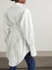 K Waist Up And Slim Down, Personalized And Handsome Drawstring Shirt, Shirt Jacket_ecoleips.com