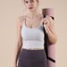 European And American Style Nude-feel Thin-strap U-neck Sports Bra For Women, One-piece Backless Fitness Tank Top,_ecoleips.com