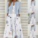 Women's Clothing Printed Temperament Elegant Long Skirt Two Piece Dress_ecoleips.com