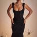 Women's Elegant Long Skirt Dress American Style New Suspender Elastic Jacquard Pleated Sleeveless Fishtail_ecoleips.com