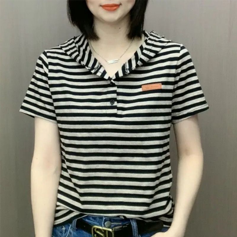 Leisurely Oversized T-Shirt For Plus-Size Women Short-Sleeved Design, Stylish And Versatile For Summer 2026; Features_ecoleips.com