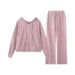 Autumn Outfits Petite Women: A Complete Casual Set Of 2025 New Fashionable Youthful Sweatshirt Sports Suits For Ladies_ecoleips.com