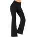 Women's High Waist Wide Leg Pants - Stretchy Yoga Lounge Pants For Work, Casual & Travel - Soft Breathable Fabric With Pockets_ecoleips.com