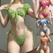 Women's Clothing Exclusive Split Swimsuit Sexy Bikini Girl Plaid Strap Swimsuit Beach Vacation Swimsuit Female_ecoleips.com