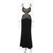 European And American Hot-Selling Wom's 2025 Autumn New Fashion Sexy Hollow Lace Patchwork Strap Bodycon Dress For_ecoleips.com