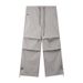 American Workwear Casual Women's 2025 Spring New Straight Parachute High Street Loose Wide Leg Pants_ecoleips.com