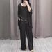 Women's Clothing Fashion Shoulder Length Short Sleeved Trousers Casual Suit_ecoleips.com
