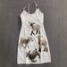 Women's Shaun the Sheep Print Slip Dress French Style Romantic Alluring Summer New_ecoleips.com