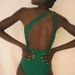 Women's One-Shoulder Hollow One-Piece Swimsuit - Solid Color High-End Swimwear_ecoleips.com