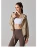K Outdoor Windproof Mountaineering Jacket, Fashionable Casual Yoga Suit, Lightweight Sun Protection Hooded Top, Loose Sports Jacket_ecoleips.com