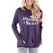 Hot Sale Women's Pocket Sweater Letter Print Loose Crew Neck Long Sleeves_ecoleips.com