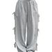 Voya Women's European And American Street Style Loose Casual Spring/Summer New High-Waisted Long-length Skate Pants
_ecoleips.com
