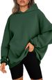 Oversized Fleece-Lined Hooded Sweatshirt - Women's Cozy Pullover With Drop Shoulder For Streetwear & Loungewear_ecoleips.com