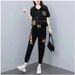 Summer Stylish Two Piece Suit plus Size Curvy Women's Loose Fit Slimming Casual Sporty Set New Style_ecoleips.com