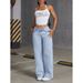 Women's Clothing Retro High Waist Wide Leg Jeans For Women – Vintage Loose Fit Straight Denim Pants With Stretch, Comfort Cotton, Casual Street Style_ecoleips.com